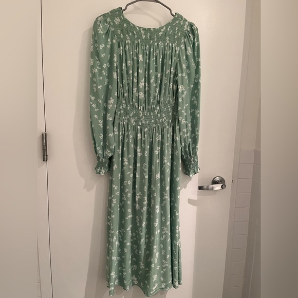 & OTHER STORIES Pleated Smock Midi Dress size 6 NWT - Picture 8 of 15